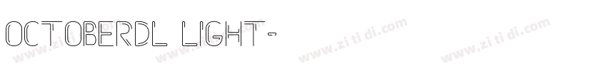 OctoberDL Light字体转换 OctoberDL Light字体转换